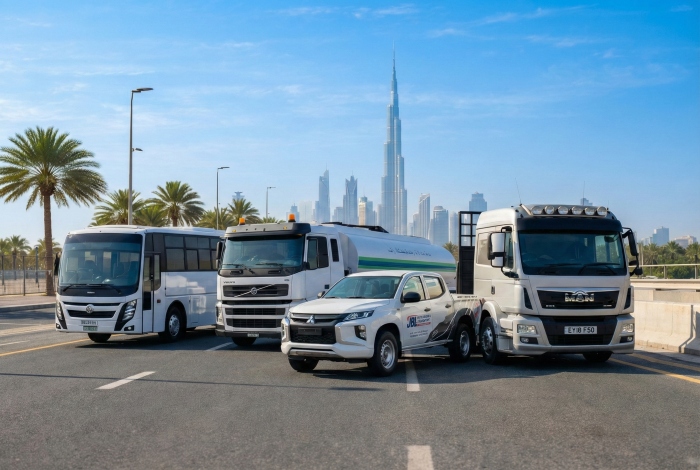 JBL Transport commercial fleet and industrial operations in UAE